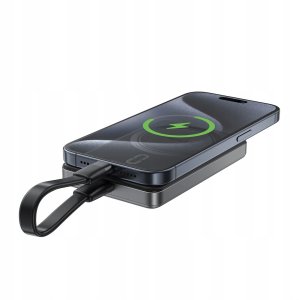 Powerbank Acefast M12-10000 PD20W ultra-cienki, zgodny z MagSafe - czarny 4