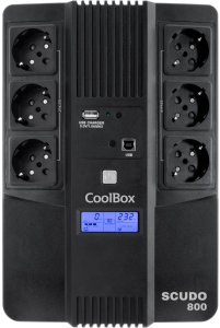 Zasilacz awaryjny UPS Interaktywny CoolBox 800 W 480 W 1