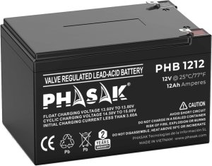 Bateria do Zasilacz awaryjny UPS Phasak PHB 1212 12 Ah 12 V 1