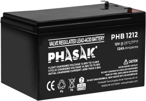 Bateria do Zasilacz awaryjny UPS Phasak PHB 1212 12 Ah 12 V 5