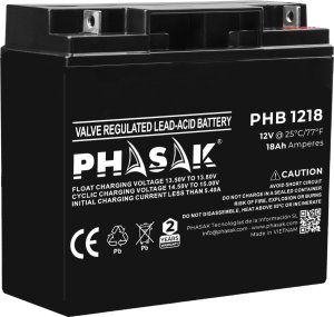 Bateria do Zasilacz awaryjny UPS Phasak PHB 1218 12 V 1