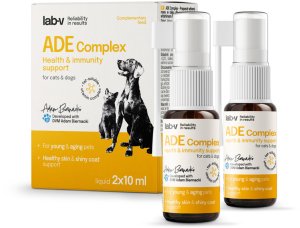 Lab-v ADE Complex  Kompleks witamin A, D i E w formie spreju dla psów i kotów 2 x 10ml 1