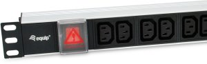 Equip 333318 rozdzielacz zasilania PDU 12 x gniazdo sieciowe 1U Czarny, Srebrny 2