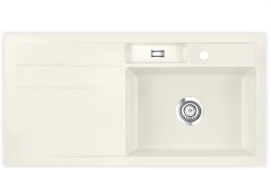 Systemceram Bela 100 Jasmin, zlewozmywak ceramiczny, korek manualny 1
