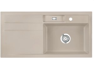 Systemceram Bela 100 Fango, zlewozmywak ceramiczny, korek manualny 1