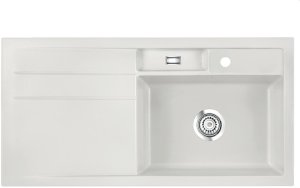 Systemceram Bela 100 Alu, zlewozmywak ceramiczny, korek manualny 1