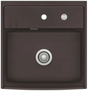 Systemceram Kentro 60 zlewozmywak ceramiczny, Siena, korek manualny 1