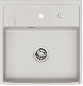 Systemceram Kentro 60 zlewozmywak ceramiczny, Alu, korek manualny 1