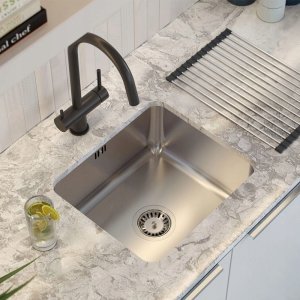 Bateria kuchenna Quadron Sink faucet with connection for water filter CAREN, 3623512_BLM, carbon black 5