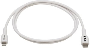 Kabel USB Tripp Lite Lightning - USB-C 1 m Biały (M102AB-01M-WH) 2