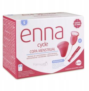 "Enna Cycle" menstruacinė taurelė S dydžio 2 vnt + aplikatorius 2