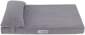 Legowisko materac dla psa Welsti szary sztruks M 70x50 wigofil 1