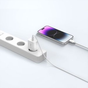 Ładowarka Tech-Protect TECH-PROTECT NC20W 1-PORT NETWORK CHARGER PD20W + LIGHTNING CABLE WHITE 9