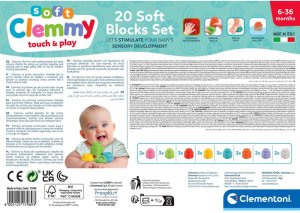 Minkštos kaladėlės Clementoni Soft Clemmy, 20 vnt. 3