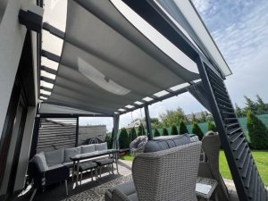 Żagiel wodoszczelny premium 3x2,5 - Szary 3