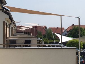 Żagiel wodoszczelny premium 3x3 - Beżowy 13