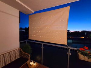 Żagiel wodoszczelny premium 3x3 - Beżowy 8