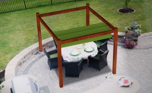 Roleta rzymska pozioma premium Decor 2,5x3 - Zielony 1