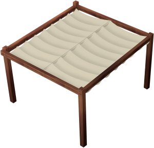 Żagiel wodoszczelny rozsuwany 1,5x5 - Beżowy 2