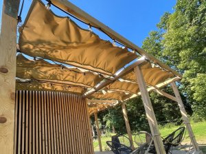 Żagiel wodoszczelny rozsuwany 2,5x5 - Beżowy 4