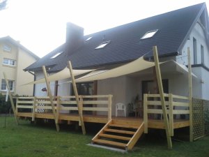 Żagiel wodoszczelny premium 2x2 - Beżowy 8