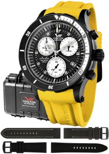 Zegarek męski Vostok Europe 6S30-5104184SY żółty 1