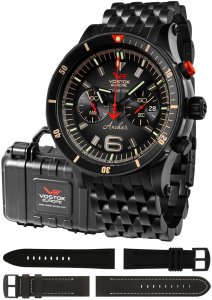Zegarek męski Vostok Europe 6S21-510C582B czarny 1