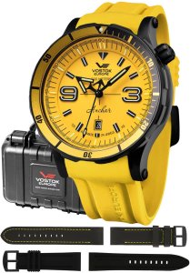 Zegarek męski Vostok Europe NH35A-510C530SY żółty 1