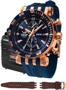Zegarek męski Vostok Europe VK61-575B590S niebieski 1