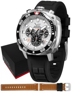 Zegarek męski Vostok Europe VK67-650A722SB czarny 1
