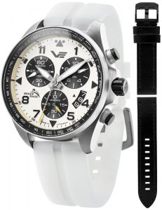 Zegarek męski Vostok Europe 6S30-325A743SW biały 1