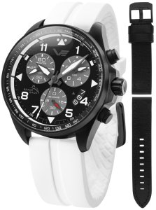 Zegarek męski Vostok Europe 6S30-325C744SW biały 1