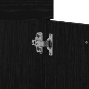 vidaXL Zestaw mebli łazienkowych Czarny dąb Kompozyt drewniany Standardowy 6