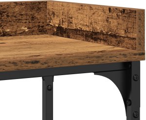 vidaXL Stół Konsolowy Drewno z odzysku Metal, Drewno Średni Trwały 5