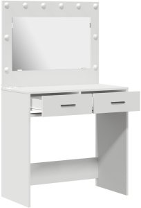 vidaXL Toaletka do makijażu Biała Drewno inżynieryjne 78,5 x 41 x 135 cm 4