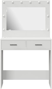 vidaXL Toaletka do makijażu Biała Drewno inżynieryjne 78,5 x 41 x 135 cm 5