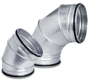 Kolano segmentowe kwasoodporne z uszczelką 315/45^ 2