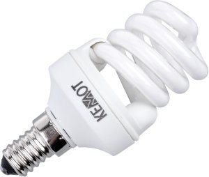 Kompaktowa lampa fluorescencyjna (Świetlówka) mini spirala, 8W, E14, 2700K 1