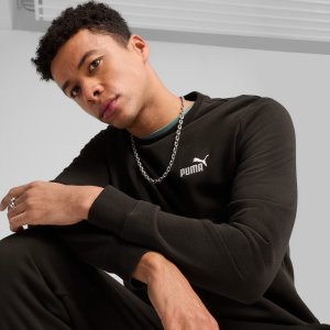 Bluza męska Puma ESS Small No.1 Logo Crew TR czarna 682564 01 M 5