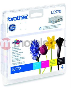 Tusz Brother zestaw tuszy oryginalnych LC-970VALBP Value Pack 1