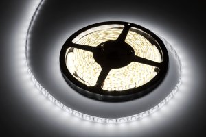 Sznur diodowy 5m zimny biały wodoodporny (300x5050SMD)- białe PCB 1