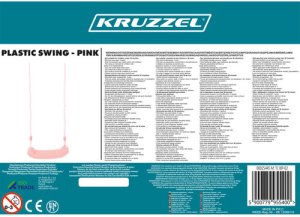 Huśtawka plastikowa - różowa 25445 3