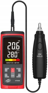 MIERNIK WIBRACJI CYFROWY WIBROMETR CZUJNIK DRGAŃ Z SONDĄ NA PRZEWODZIE LCD 2