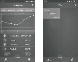 HIGROMETR miernik wilgotności temperatur BLUETOOTH 10