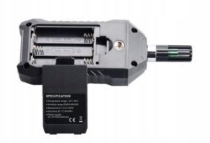 HIGROMETR WILGOTNOŚCIOMIERZ MIERNIK WILGOTNOŚCI I TEMPERATURY POWIETRZA LCD 6