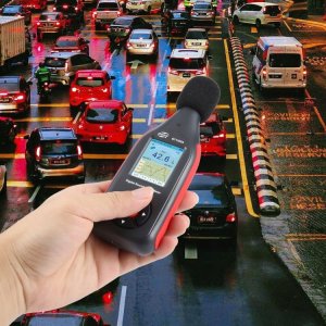 DECYBELOMIERZ SONOMETR MIERNIK NATĘŻENIA DŹWIĘKU HAŁASU GŁOŚNOŚCI 30-130dB 3