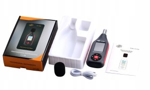 DECYBELOMIERZ SONOMETR MIERNIK NATĘŻENIA DŹWIĘKU HAŁASU GŁOŚNOŚCI 30-130dB 7