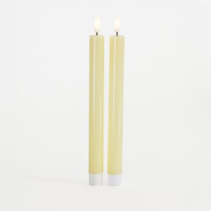 Sille Krone 2 Stk. sæt, Ø2x25cm, Pale Yellow 1