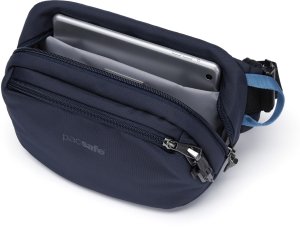 Pacsafe Saszetka nerka antykradzieżowa Pacsafe V - granatowa 8