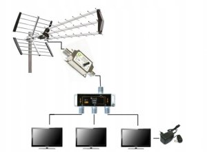 Vayox Wzmacniacz antenowy DVB-T z regulacją 15-30dB (VA0224) 3